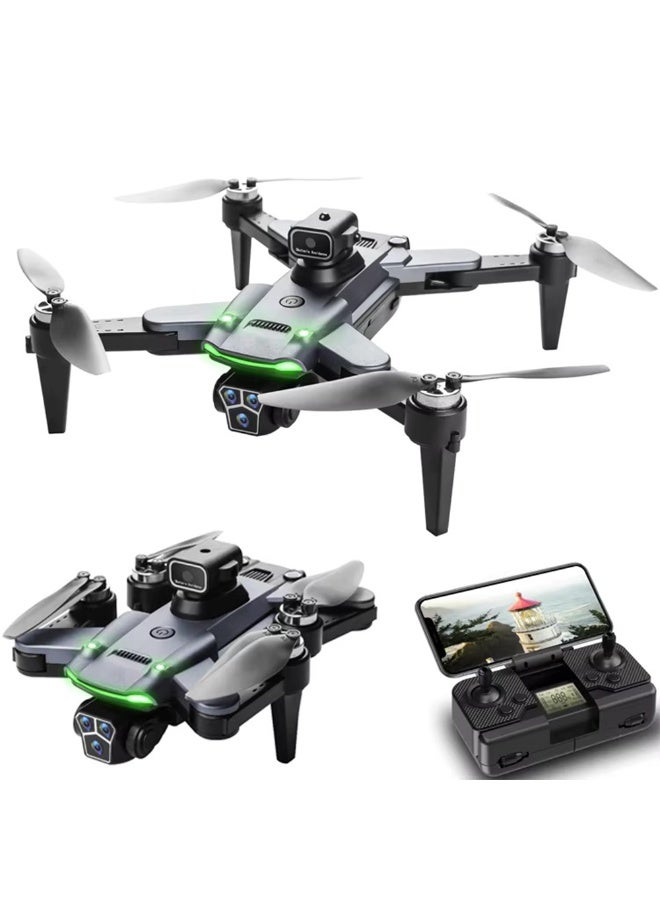 epicarma Foldable RC Drone with Dual 4K HD Camera, Optical Flow Positioning, Obstacle Avoidance, Brushless Motor, WiFi FPV, Headless Mode, One-Key Takeoff/Landing, LED Lights, Gesture Control, Beginner Drone for Kids & Adults - Image 1